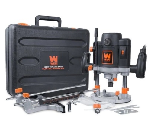 WEN RT6033 15-Amp Variable Speed Plunge Woodworking Router Kit - Lot 28