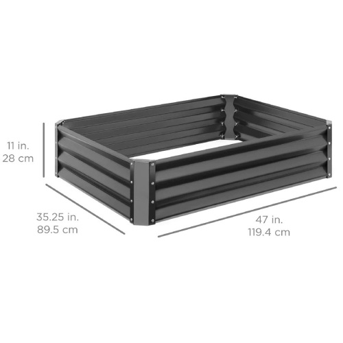 Outdoor Metal Raised Garden Bed for Vegetables, Flowers, Herbs - Lot 423
