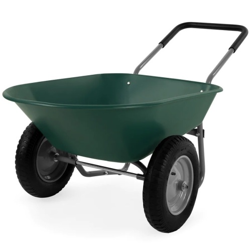 Dual-Wheel Wheelbarrow Garden Cart - Lot 628