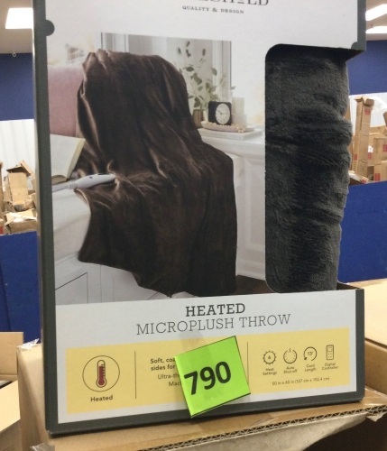 50"x60" Electric Microplush Reversible Throw Blanket - Lot 790