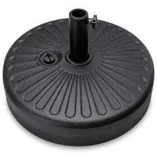 Plastic Patio Umbrella Base Pole Holder Accessory w/ Adjustable Knob - Lot 1231