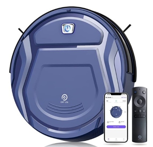 OKP Life Robotic Vacuum, Powers Up, E-Commerce Return - Lot 119