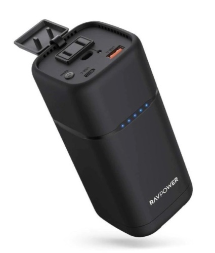 RAVPower PD Pioneer Portable Laptop Charger, Powers Up, E-Commerce Return - Lot 125