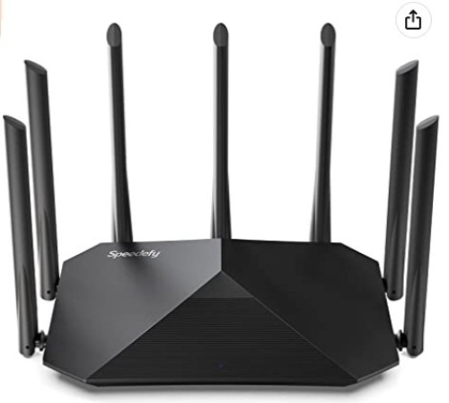 Speedefy AC2100 Smart WiFi Router, Powers Up, E-Commerce Return - Lot 162