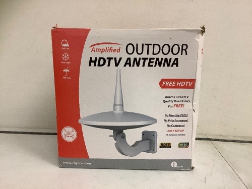 1byone Outdoor HDTV Antenna, Powers Up, Appears New - Lot 222