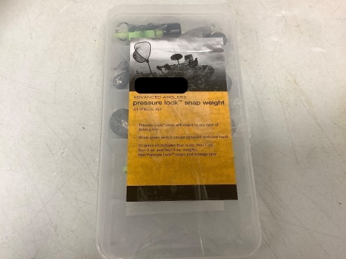 21pcs Pressure Lock Snap Weight Anglers, E-Comm Return - Lot 485