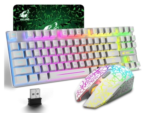 ZIYOULANG Wireless Keyboard & Mouse, Powers Up, Appears New - Lot 598