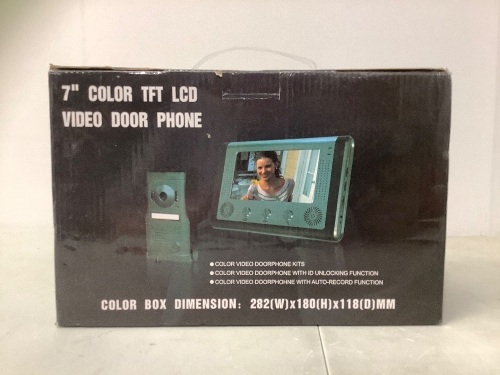7" Color Video Door Phone, Untested, Appears New - Lot 527
