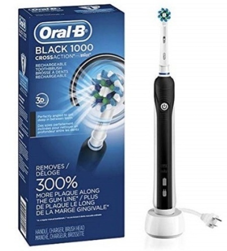 Oral-B Black 1000 Rechargeable Toothbrush, Untested, E-Commerce Return - Lot 458
