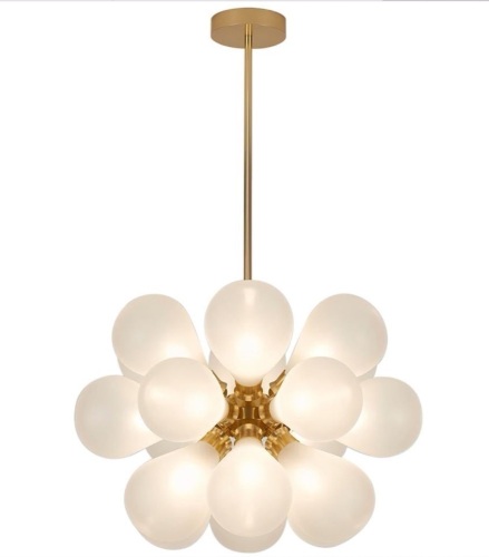 Cintola Maxi Pendant by Tom Kirk w/ Hand Blown Glass, E-Comm Return, 2 Broken Glass Pieces, Retail 6,405.00 - Lot 5