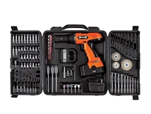 Stalwart 18 V Cordless Drill Set, Powers Up, E-Commerce Return - Lot 42