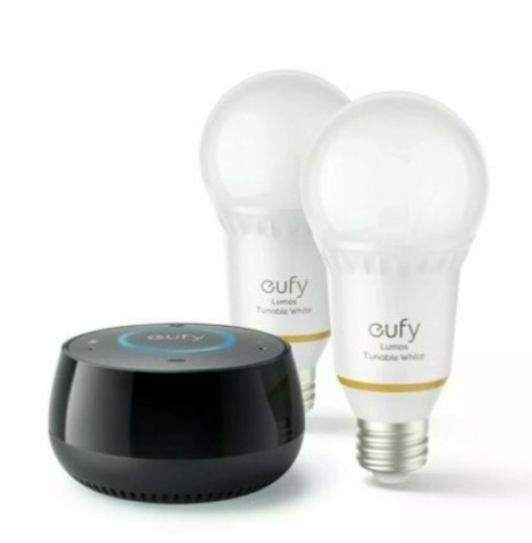 eufy Genie + 2 PACK Lumos Smart Bulb Smart Home Starter Kit, Appears new - Lot 493