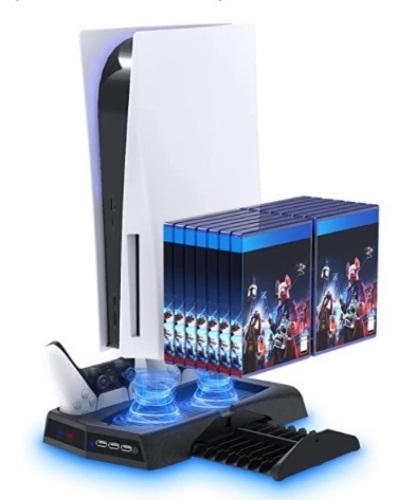 Vertical Cooling Stand Compatible w/ PS5, New - Lot 411