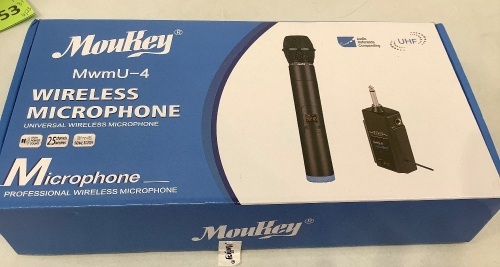 MouKey Wireless Microphone, Untested, Appears new - Lot 359