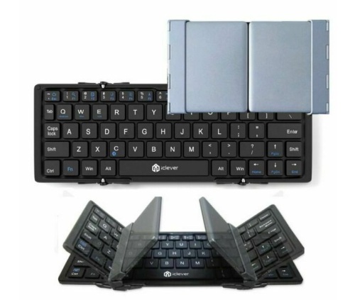 iClever Tri-folding Wireless Keyboard, Untested, Appears new - Lot 272