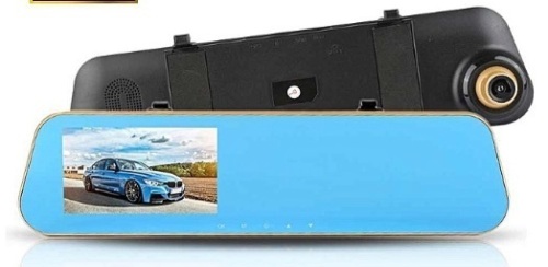 Rear View Mirror Dual Channel Recorder, Appears New - Lot 256