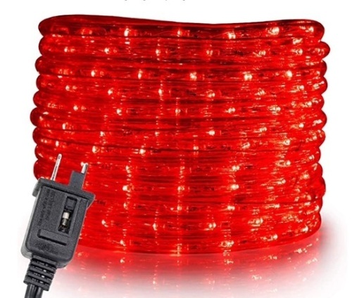 WYZworks Red LED Rope Lights, Untested, Appears new - Lot 287