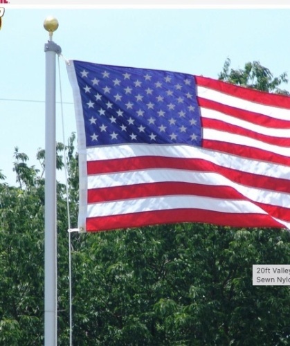 Valley Forge Aluminum Flagpole,New - Lot 150