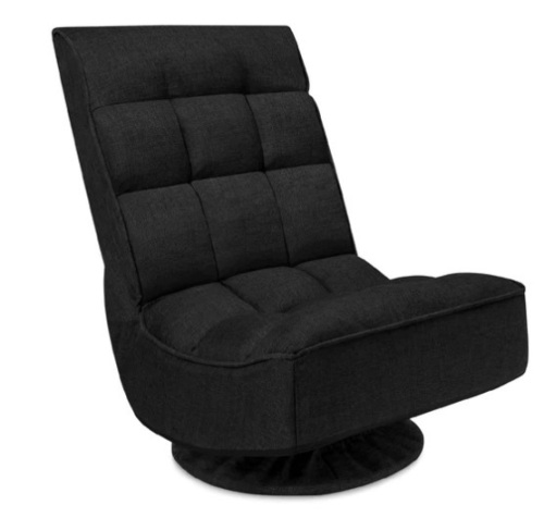 Folding Floor Gaming Chair w/ 360-Degree Swivel, 4 Adjustable Positions,E COMMERCE RETURN - Lot 156