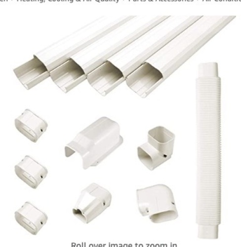 Air Conditioner Decorative PVC Line Cover Kit for Mini Split Air Conditioners and Heat Pumps,APPEARS NEW - Lot 155