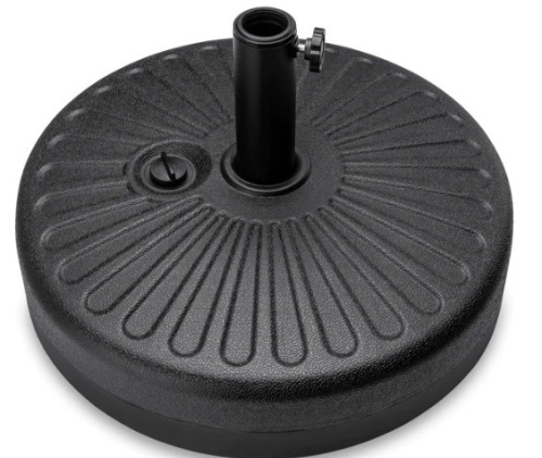 Plastic Patio Umbrella Base Pole Holder Accessory w/ Adjustable Knob,NEW - Lot 172