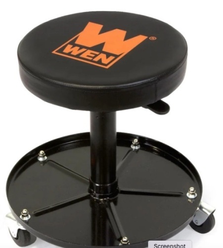 WEN 73012T 300-Pound Capacity Pneumatic Rolling Mechanic Stool,NEW - Lot 134