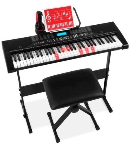 61-Key Beginners Electronic Keyboard Piano Set For Teenagers & Adults,APPEARSNEW - Lot 64