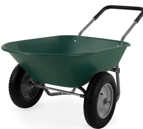 Dual-Wheel Wheelbarrow Garden Cart,APPEARS NEW - Lot 23