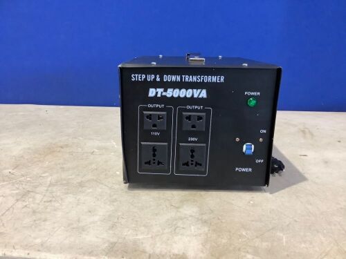 DT-5000VA Step Up & Down Transformer Power Converter  - Lot 67