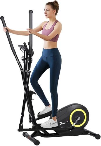 Doufit Elliptical Machine with LCD Monitor and Pulse Sensors  - Lot 83