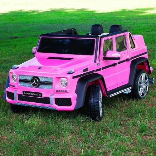 MERCEDES MAYBACH G650 12V KIDS RIDE-ON CAR WITH PARENTAL REMOTE | PINK  - Lot 98