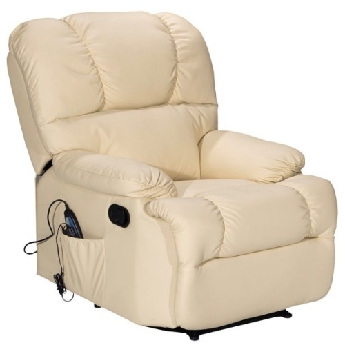 Recliner Massage Sofa Chair Deluxe Ergonomic Lounge Couch Heated - Lot 99