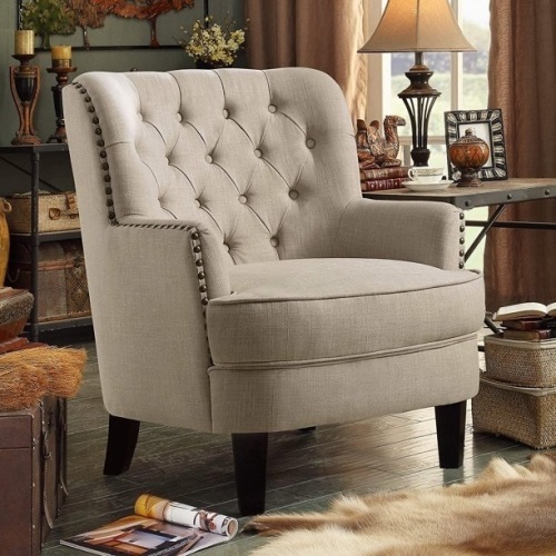 Alton Furniture Chrysene Club Chair, Beige Linen  - Lot 109