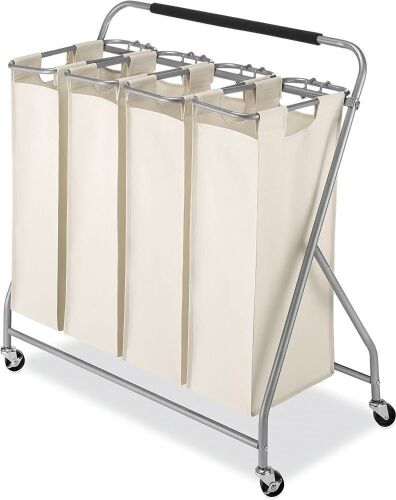 Lot of (3) Whitmor Easy-Lift Quad Laundry Sorter  - Lot 360