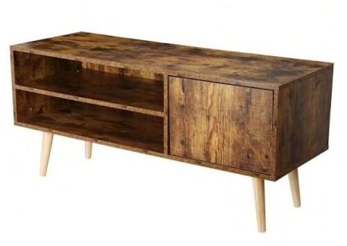 43 in. Brown TV Stand with 1-Drawer Fits TV's up to 50 in. with 2 Open Layers with Cable Management - Lot 380