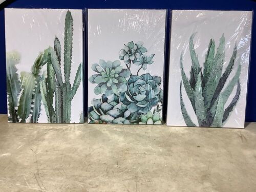 3 Piece Canvas Wall Art - Lot 384