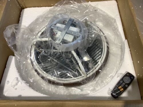 Lighted Ceiling Fan with Remote  - Lot 429