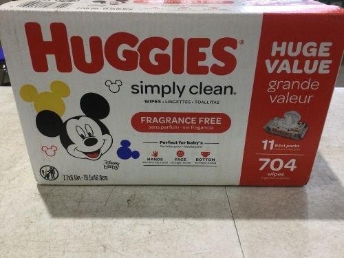 Huggies Simply Clean Fragrance-Free Baby Wipes - Lot 506
