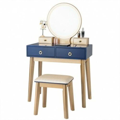 Makeup Vanity Table Set 3 Color Lighting Dressing Table - Lot 578