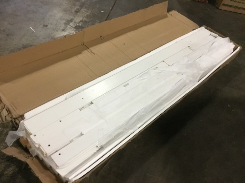 Costway Twin Size Kids Loft Bed with Slide and Stairs - White (HW64315WH)  - Lot 641