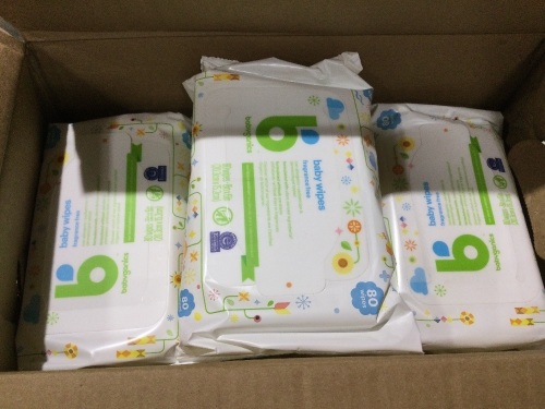 Babyganics Fragrance-Free Face Hand and Baby Wipes 800 Wipes - Lot 721