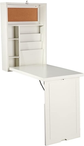 Fold-Out Convertible Desk - Antique White   - Lot 769