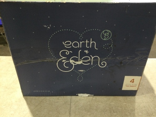 Earth & Eden Baby Diapers, Size 4, 164 Count   - Lot 924