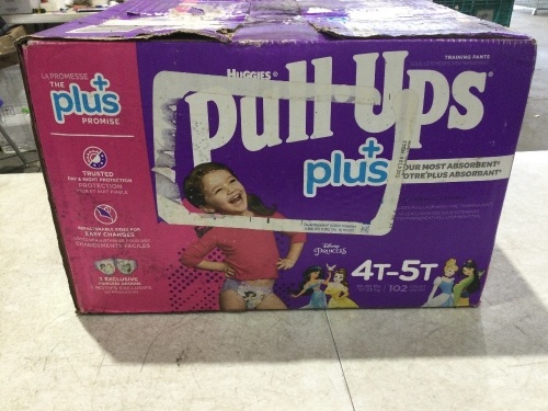 Huggies Pull-Ups Plus Girls 4T-5T, 102 ct - Lot 934