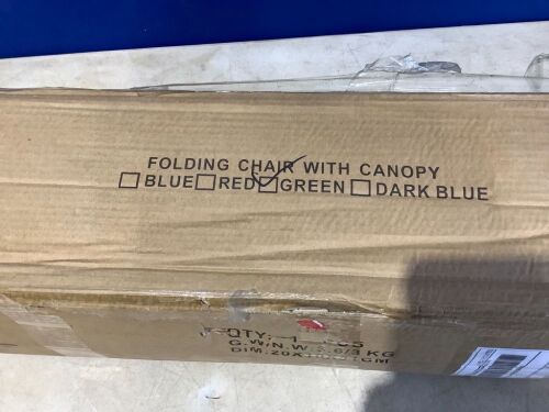 Folding Chair with Canopy  - Lot 1130