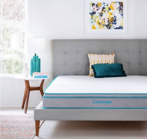 Linenspa Essentials 8" Spring & Memory Foam Hybrid Mattress - Lot 219