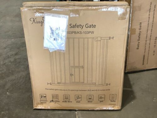 KingSo 29.5"-40.5" Extra Wide Baby Gate - Lot 1194
