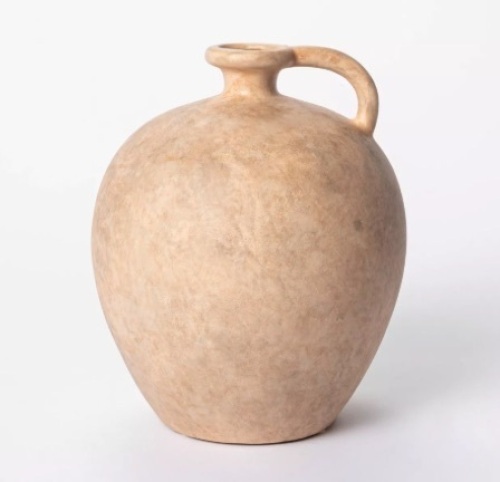 Lot of (4) 8" x 7" Weathered Jug Vase Brown - Lot 647
