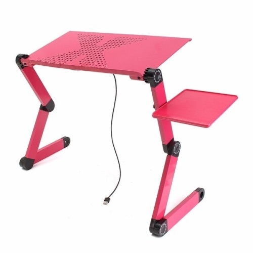 Lot of (3) Portable Adjustable Foldable Laptop Notebook PC Desk Table Vented Stand Bed Tray - Lot 561