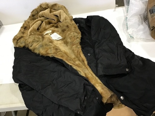 Faux Fur Slim Trench Coat for Men - Lot 591